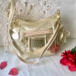 NWOT✨COACH✨POPPY Limited Metallic Leather Purse